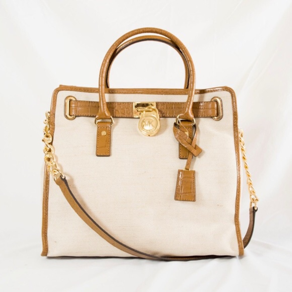 Michael Kors large canvas “Hamilton” tote